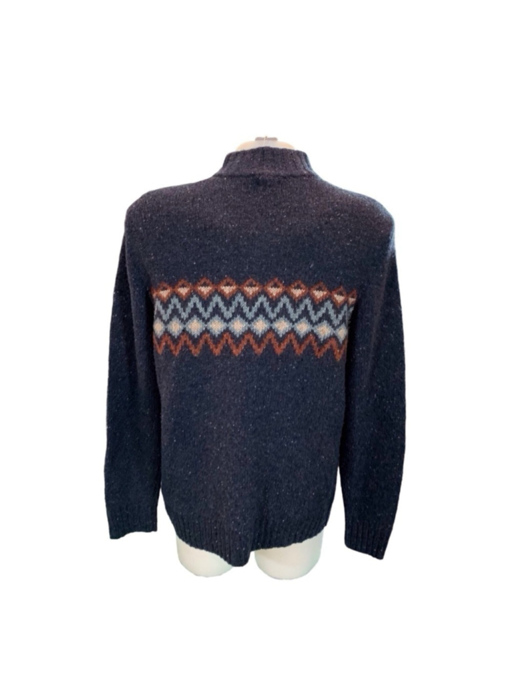 Smartwool mens heavy Henley sweater navy size xl - Picture 2 of 2